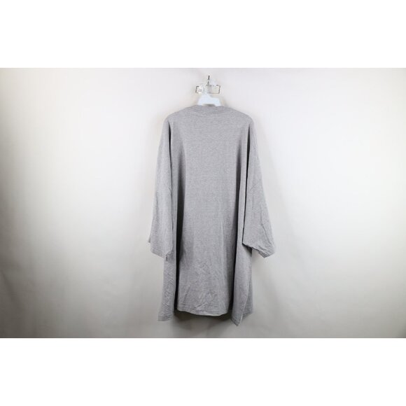 Vintage 90s Streetwear Mens Size 6XL Blank Short Sleeve T-Shirt Heather Gray - Picture 10 of 12